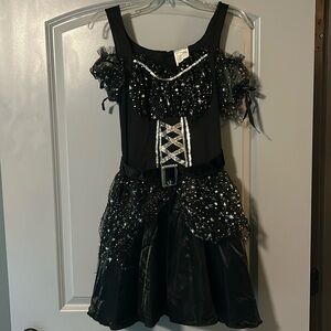 Black and silver Halloween dress S